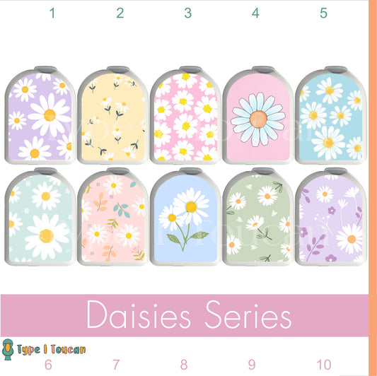 Daisy Floral Selection Omnipod Stickers Matching items available: Omnipod POD Stickers, Diabetes Stickers, Dexcom Stickers & more