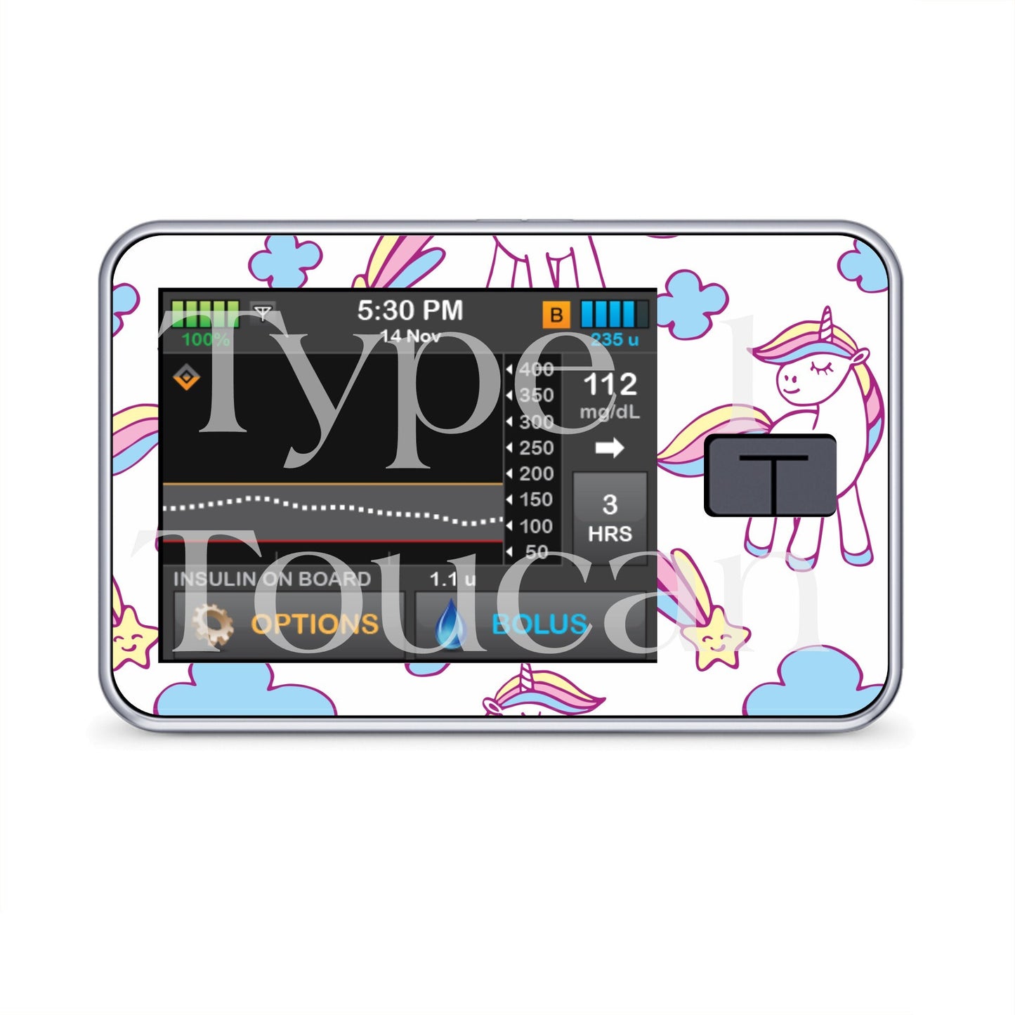 Unicorn | Diabetes Stickers | Dexcom G6 Omnipod Freestyle Libre Tslim Medtronic Enlite Minimed Pump Contour Vinyl Decal Cover