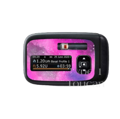 Nebula Deep Space Pink | Diabetes Stickers | Dexcom G6 Omnipod Freestyle Libre Tslim Medtronic Enlite Minimed Pump Contour Vinyl Decal Cover