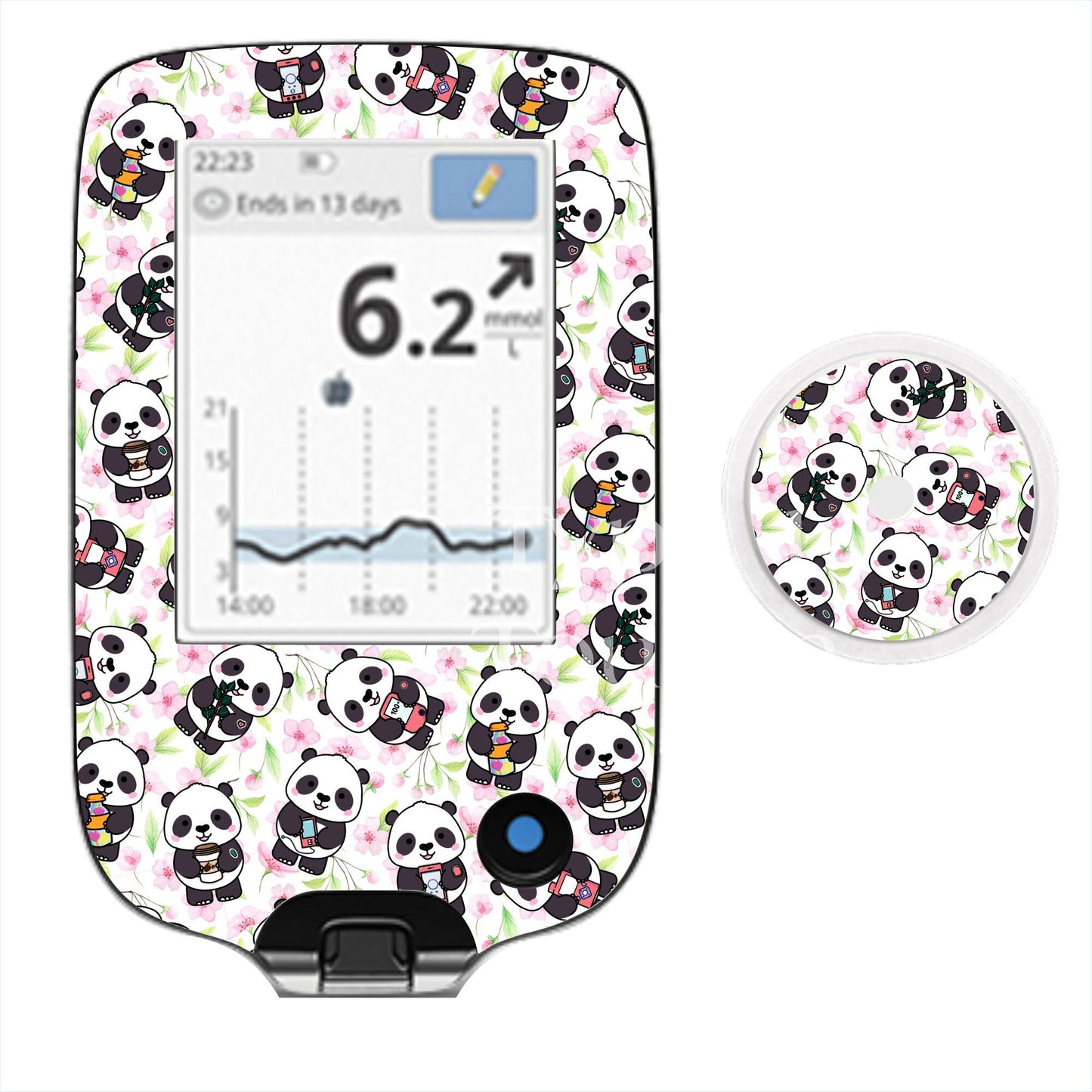 Diabetes Pandas | Diabetes Stickers | Dexcom G6 Omnipod Freestyle Libre Tslim Medtronic Enlite Minimed Pump Contour Vinyl Decal Cover