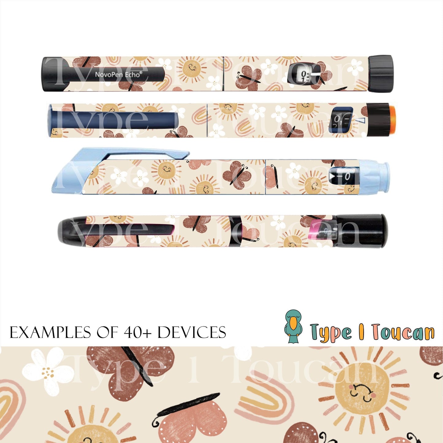 Sunny Spring | Diabetes Stickers | Dexcom Sticker Omnipod Freestyle Libre Tslim Enlite Minimed Medtronic Pump Contour Vinyl